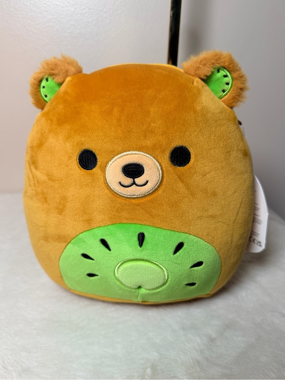 Squishmallow Mitchard Kiwi Bear Plush - Brown and Green NEW 8in